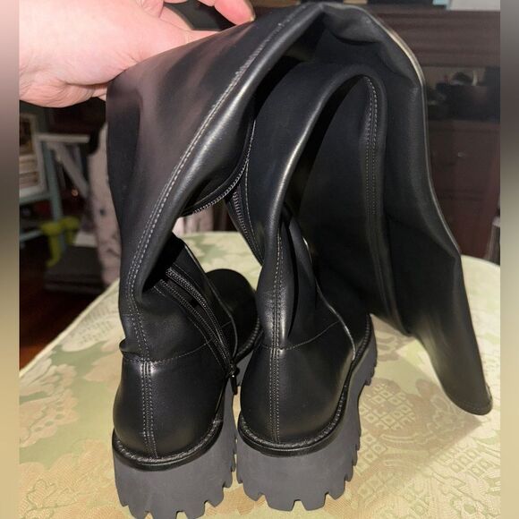 Jeffrey Campbell Knee Boots in Black, Size 6, New without Box MSRP $310 - Picture 9 of 9